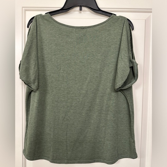 TWO COLETTE Romey Cold Shoulder Knit Tops. Both size Medium. - Picture 3 of 7